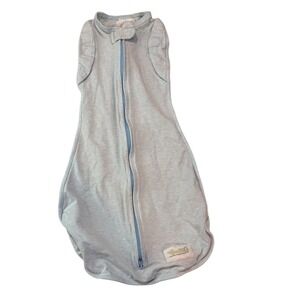 Woombie Baby S Convertible Swaddle Sleep Sack Blue Snap Arms Zipper Soft Snuggle